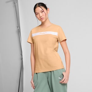 PUMA Upfront Line Women's Tee, Almost Apricot, extralarge
