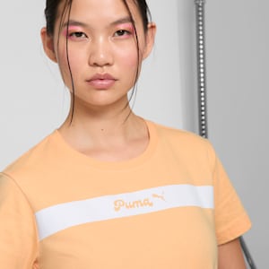 PUMA Upfront Line Women's Tee, Almost Apricot, extralarge