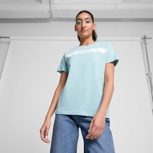 PUMA Upfront Line Women's Tee, Modern Mint, extralarge