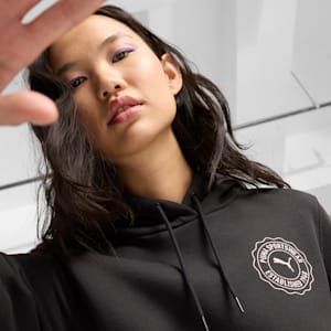 GRAPHICS Emblem Women's Hoodie, PUMA Black, extralarge