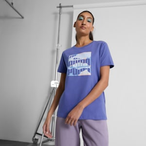 GRAPHICS Mountain Women's Tee, Blue Crystal, extralarge