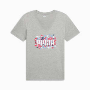 GRAPHICS Floral Women's Tee, Light Gray Heather, extralarge