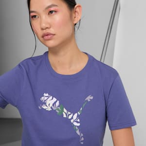 GRAPHICS Floral Women's Tee, Blue Crystal, extralarge