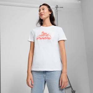 Playera para mujer GRAPHICS Summer, PUMA White, extralarge