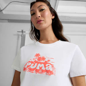 Playera para mujer GRAPHICS Summer, PUMA White, extralarge