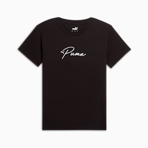 GRAPHICS Script Women's Tee, PUMA Black, extralarge