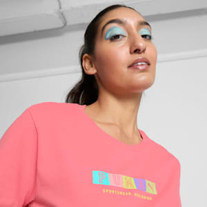 GRAPHICS Block Letters Women's Tee, Peach Frost, extralarge
