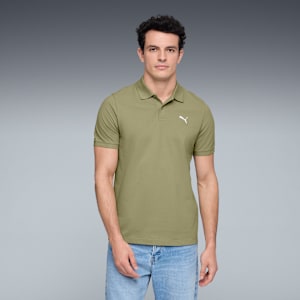 Essentials Small PUMA Logo Pique Polo US Men, Lux Army, extralarge