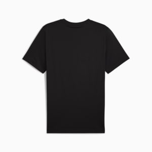 Camiseta con logotipo de ESS apilado para hombre, PUMA Black, extralarge