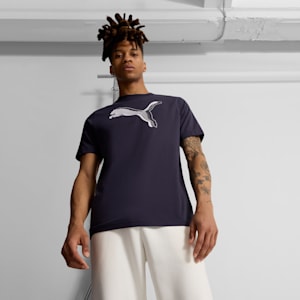 GRAPHICS PUMA Logo Men's Tee, New Navy, extralarge