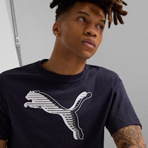 GRAPHICS PUMA Logo Men's Tee, New Navy, extralarge