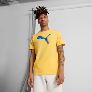 GRAPHICS PUMA Logo Men's Tee, Sunny Yellow, extralarge