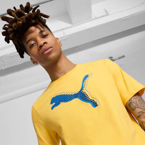 GRAPHICS PUMA Logo Men's Tee, Sunny Yellow, extralarge