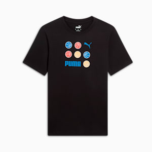Camiseta GRAPHICS con pelota de basquetbol para hombre, PUMA Black, extralarge