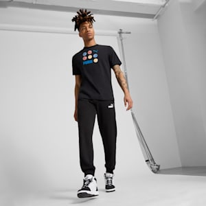 Camiseta GRAPHICS con pelota de basquetbol para hombre, PUMA Black, extralarge