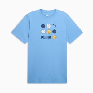 Camiseta GRAPHICS con pelota de basquetbol para hombre, Team Light Blue, extralarge