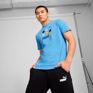 Camiseta GRAPHICS con pelota de basquetbol para hombre, Team Light Blue, extralarge