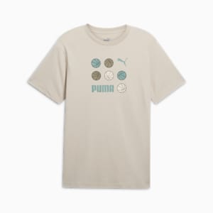 Camiseta GRAPHICS con pelota de basquetbol para hombre, Desert Dust, extralarge