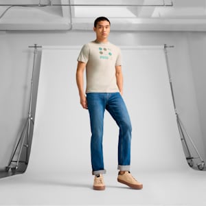 Camiseta GRAPHICS con pelota de basquetbol para hombre, Desert Dust, extralarge