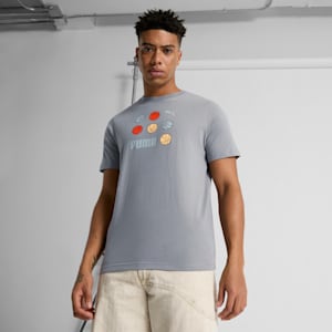 GRAPHICS BBall Men's Tee, Cast Iron, extralarge