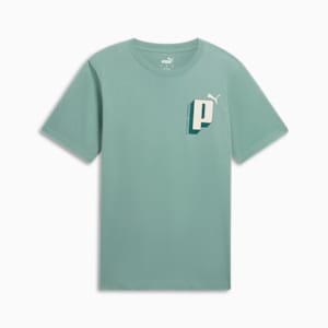 GRAPHICS Letter Men's Tee, Green Moon, extralarge