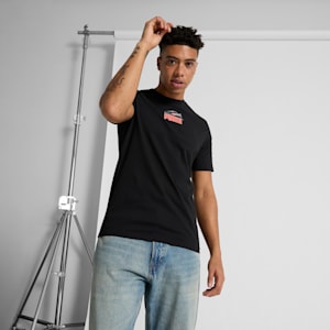 Camiseta GRAPHICS con zapato para hombre, PUMA Black, extralarge