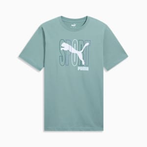 Playera PUMA SPORT para hombre, Green Moon, extralarge