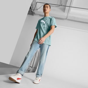 Playera PUMA SPORT para hombre, Green Moon, extralarge