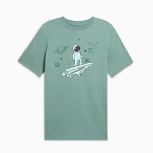 GRAPHICS Space Men's Tee, Green Moon, extralarge