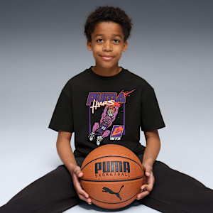 HOOPSTELLATIONS Boys' Relaxed Basketball Tee, PUMA Black, extralarge-IND
