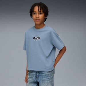 Essentials Logo Lab Relaxed Tee Youth, Cool Blue, extralarge