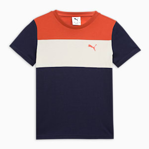 Essentials Boys Colorblock Tee, Red Fire, extralarge-IND