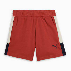 Youth Colorblock Shorts, Red Fire, extralarge-IND