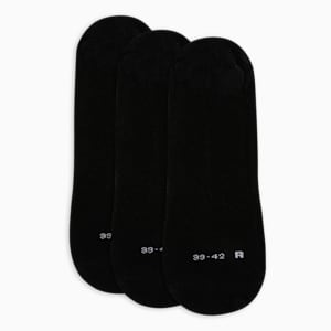 Footie Socks Pack of 3, PUMA Black-PUMA Black-PUMA Black, extralarge-IND