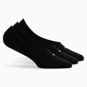 PUMA Unisex Footie Socks Pack of 3, PUMA Black-PUMA Black-PUMA Black, extralarge-IND