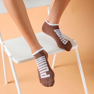 Sneaker Socks Pack of 6, Glacial Gray-Chocolate-PUMA White, extralarge-IND