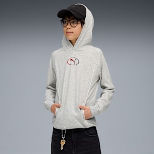PUMA Sport Hoodie Youth, Light Gray Heather, large-GBR