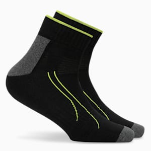 Performance Train Quarter Socks Pack of 2, PUMA Black-Medium Gray Heather, extralarge-IND