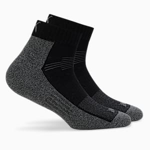 Multi-Sport Quarter Socks Pack of 2, Medium Gray Heather, extralarge-IND
