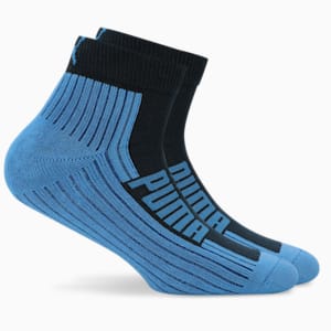 Multi-Sport Quarter Socks Pack of 2, PUMA Navy-Strong Blue, extralarge-IND