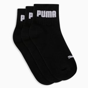 Sport Quarter Kid's Socks Pack of 3, PUMA Black-PUMA Black-PUMA Black, extralarge-IND