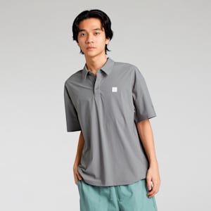 メンズ ESS エレベーテッド SE 半袖 ポロシャツ, Flat Medium Gray, extralarge-JPN