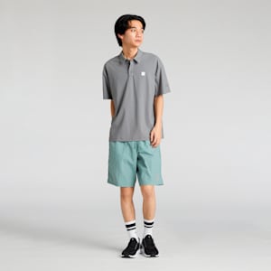 メンズ ESS エレベーテッド SE 半袖 ポロシャツ, Flat Medium Gray, extralarge-JPN