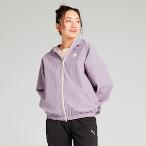 ウィメンズ ESS エレベーテッド SE ウーブン ジャケット, Pale Plum, extralarge-JPN