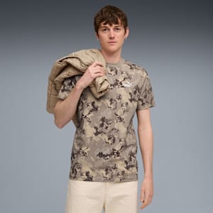 Essentials Camo Men's Relaxed Fit T-shirt, Ice Coffee, extralarge-IND