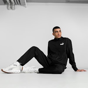 Men's Poly Woven Tracksuit, PUMA Black, extralarge-IND