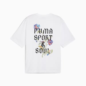 Floral Sport Men's Boxy Tee, PUMA White, extralarge