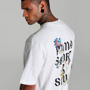 Floral Sport Men's Boxy Tee, PUMA White, extralarge