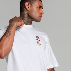 Floral Sport Men's Boxy Tee, PUMA White, extralarge
