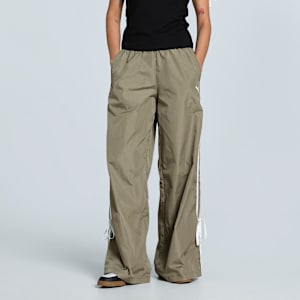 MODERN DELIGHT Women's Relaxed Fit Track Pants, Velvet Moss, extralarge-IND